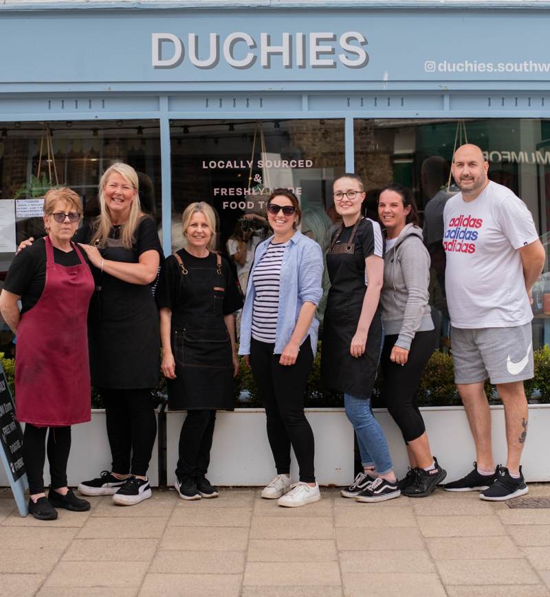 Duchies Front shop photo of staff
